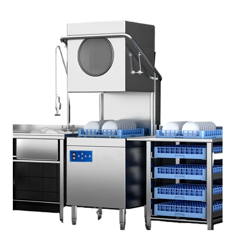 Hood-type dishwashers